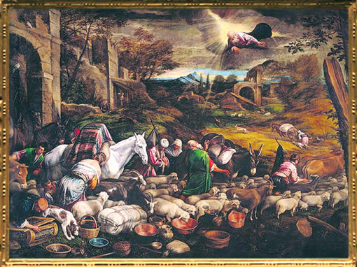 D'après Le Départ d'Abraham pour Canaan, Jacopo et Francesco Bassano, 1570-1571, XVIe siècle. (Marsailly/Blogostelle)