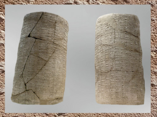 D'après les cylindres de Gudea, écriture cunéiforme, terre cuite, vers 2120 avjc, antique Girsu, époque néo-sumérienne, actuelle Tello, Irak, Mésopotamie (Marsailly/Blogostelle)