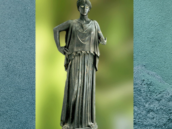D’après une Danaïde, statue en bronze, Villa des Papyrus, Herculanum, Ier siècle (avant 79, Vésuve ), Naples, Art Romain. (Marsailly/Blogostelle)