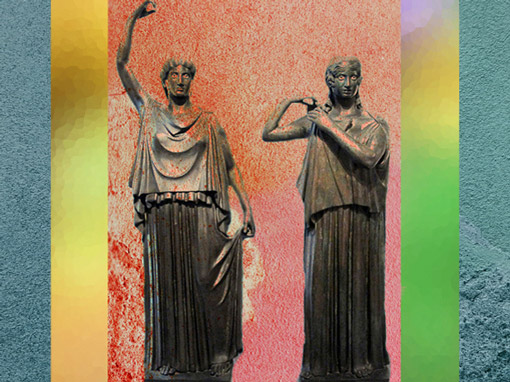 D'après deux Danaïdes, Herculanum, (avant 79 apjc), Naples, art Romain. (Marsailly/Blogostelle)