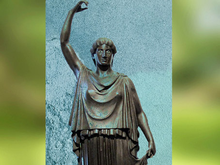 D’après les Danaïdes, statues en bronze, Villa des Papyrus, Herculanum, Ier siècle apjc (avant 79, Vésuve ), Naples, Art Romain. (Marsailly/Blogostelle)