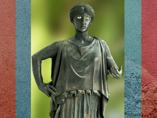 D’après une Danaïde, statue en bronze, Villa des Papyrus, Herculanum, Ier siècle (avant 79, Vésuve ), Naples, Art Romain. (Marsailly/Blogostelle)