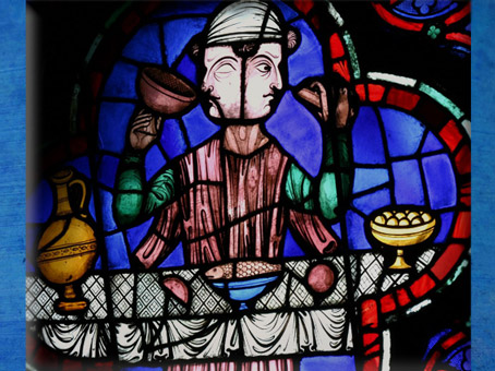 D'après le thème de Janus, banquet, Notre Dame de Paris, 1163 apjc-début XIVe siècle, art gothique. (Marsailly/Blogostelle)