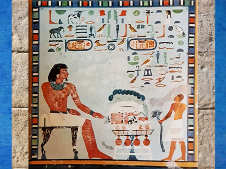D’après le repas funéraire et les listes d'offrande du prince Sarenpout, fils de dame Satet-Hotep, XIIe dynastie, vers 2000- 1788 avjc, Moyen Empire, Assouan, Égypte Ancienne. (Marsailly/Blogostelle)