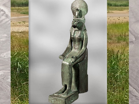 D’après la déesse Sekhmet, bronze, XXVIe-XXXe dynastie, Basse Époque, Égypte Ancienne. (Marsailly/Blogostelle)