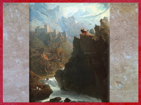 D'après Le Barde, détail de John Martin, XIXe siècle. (Marsailly/Blogostelle)