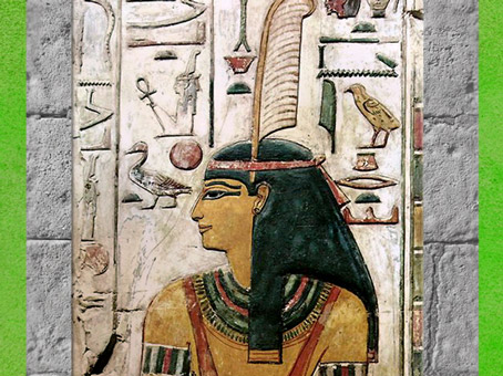 D'après la déesse Maât et sa plume, tombe de Séthi I, XIXe dynastie, Vallée des Rois, Nouvel Empire, Égypte Ancienne. (Marsailly/Blogostelle)