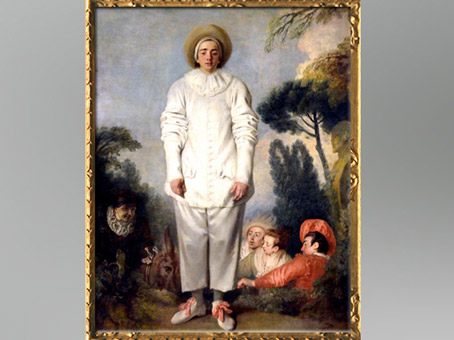 D'après Pierrot, dit autrefois Gilles, Antoine Watteau, huile sur toile, vers 1718 - 1719, XVIIIe siècle apjc. (Marsailly/Blogostelle)