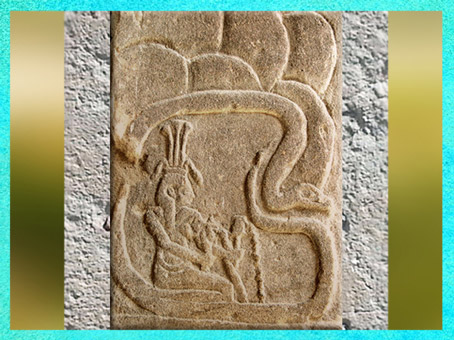 D’après le dieu Hâpy, grotte mythique des sources du Nil, temple d’Isis, Philae, région d’Assouan, XXXe dynastie-époque romaine, Égypte Ancienne. (Marsailly/Blogostelle)