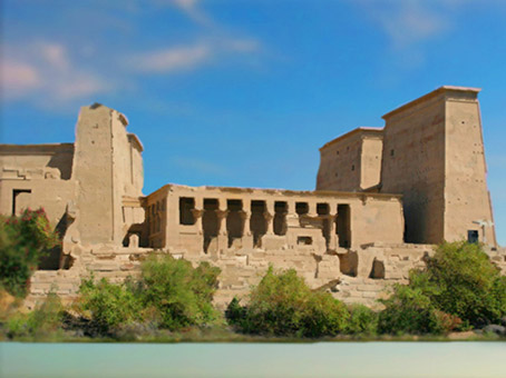 D’après le temple de Philae consacré à la déesse Isis, XXXe dynastie-époque romaine, île d'Aguilkia, Assouan, Égypte Ancienne. (Marsailly/Blogostelle)