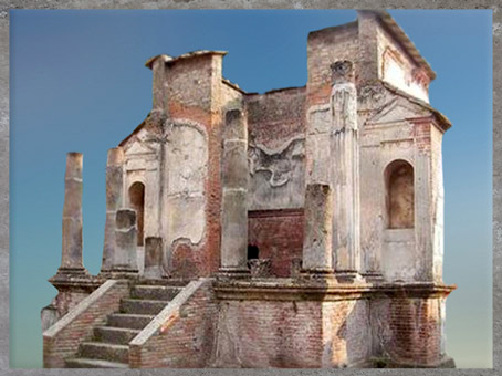 D'après les vestiges du temple d’Isis à Pompéi, Ier siècle apjc, Italie, époque Romaine. (Marsailly/Blogostelle)