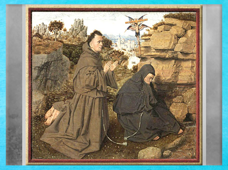 D’après François d'Assise, de Jan Van Eyck, vers 1430, Bruges, XVe siècle, Renaissance Flamande. (Marsailly/Blogostelle)