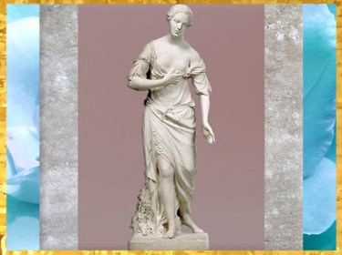 D’après Madame de Pompadour, allégorie de l’Amitié, de Jean-Baptiste Pigalle, 1750-1753, château de Bellevue, bosquet de l'Amour, XVIIIe siècle, France. (Marsailly/Blogostelle)