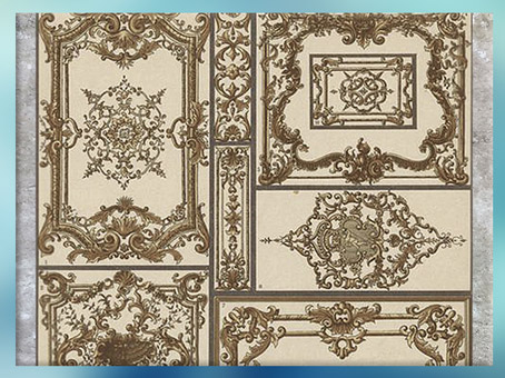 D'après des motifs décoratifs du style Rocaille, France, XVIIIe siècle. (Marsailly/Blogostelle)