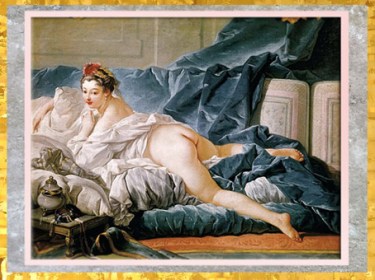 D’après L'Odalisque brune, de François Boucher, vers 1745, huile sur toile, XVIIIe siècle, France, période Rocaille. (Marsailly/Blogostelle)