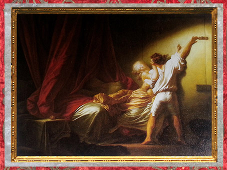 D'après Le Verrou, de Jean-Honoré Fragonard, 1776 - 1779 apjc, XVIIIe siècle, France, période Rocaille. (Marsailly/Blogostelle)