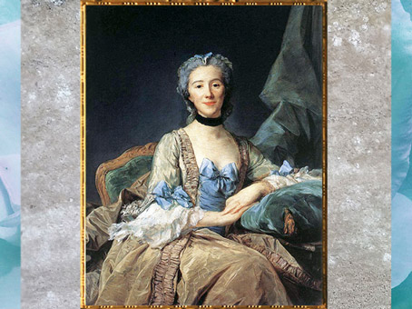 D’après le portrait de Madame de Sorquainville, de Jean-Baptiste Perronneau, 1749, huile sur toile, France, XVIIIe siècle. (Marsailly/Blogostelle)