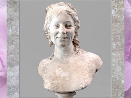 D’après le portrait de Madame Houdon, épouse de l'artiste, de Jean-Antoine Houdon, 1787, France, XVIIIe siècle. (Marsailly/Blogostelle)