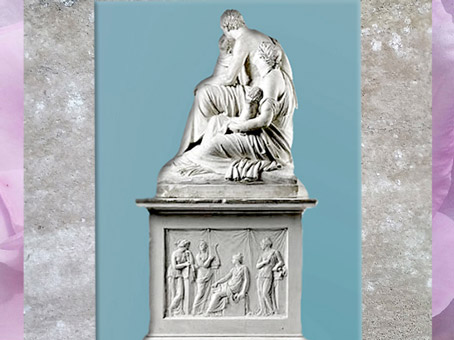 D’après Jean-Jacques Rousseau, de François Masson, 1798-1799, plâtre pour un monument au jardin des Tuileries, France, XVIIIe siècle. (Marsailly/Blogostelle)