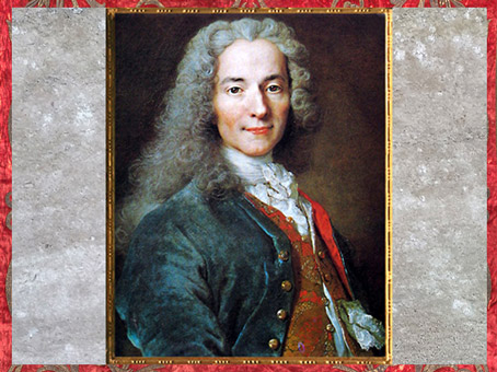 D’après François Marie Arouet dit Voltaire, à 24 ans, écrivain et philosophe, détail, de Nicolas de Largillière, 1718, Château de Versailles, France, XVIIIe siècle. (Marsailly/Blogostelle)