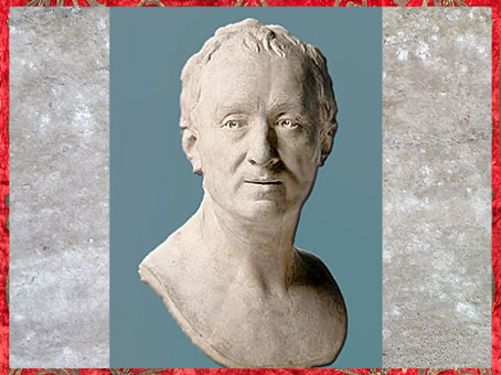 D’après Denis Diderot, de Jean Antoine Houdon, terre cuite du Salon de 1771, France, XVIIIe siècle.  (Marsailly/Blogostelle)