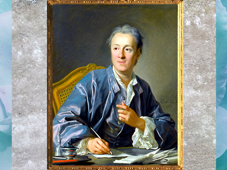 D'après un portrait de Denis Diderot, de Louis Michel Van Loo, peinture, vers 1770, Paris, XVIIIe siècle. (Marsailly/Blogostelle)