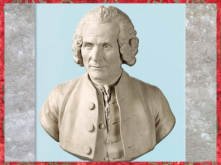 D’après Jean-Jacques Rousseau, de Jean-Antoine Houdon, vers 1779, terre cuite, XVIIIe siècle, Néoclassique, France. (Marsailly/Blogostelle)