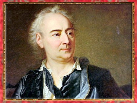 D'après le portrait de Denis Diderot, détail, de Louis-Michel Van Loo, 1767 apjc, France, XVIIIe siècle. (Marsailly/Blogostelle)