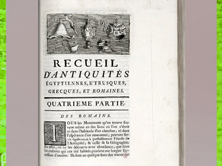 D’après le Recueil d'antiquités - égyptiennes, étrusques, grecques et romaines- , du comte de Caylus, 1752-1767, France, XVIIIe siècle, période Néoclassique. (Marsailly/Blogostelle)