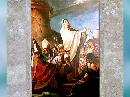 D’après L’embarquement de Sainte Marthe en Provence, de Joseph-Marie Vien, 1747-1751, église Sainte Marthe, Tarascon, France, XVIIIe siècle, Néoclassique. (Marsailly/Blogostelle)