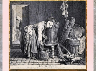 D’après La Fontaine, de Charles-Nicolas Cochin, 1739, Eau-forte d'après Jean Siméon, gravure, XVIIIIe siècle France, XVIIIe siècle, période Néoclassique. (Marsailly/Blogostelle)