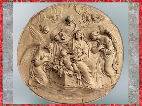 D’après La Nativité, de Laurent Delvaux, 1741-1745, bas-relief en terre cuite, cathédrale Saint-Bavon, Gand, XVIIIe siècle. (Marsailly/Blogostelle)