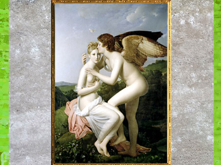 D’après Psyché et Éros, François Gérard, 1798, France, XVIIIe siècle, Néoclassique. (Marsailly/Blogostelle)