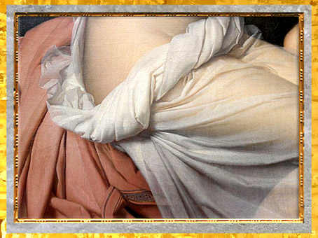 D’après Psyché et Éros, François Gérard, 1798, drapés, France, XVIIIe siècle, Néoclassique. (Marsailly/Blogostelle)