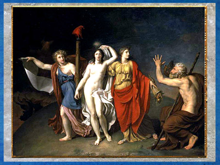 D’après une Allégorie de la République, La Vérité amène la République et l’Abondance, de Nicolas de Courteille, Salon de 1793, France, XVIIIe siècle. (Marsailly/Blogostelle)