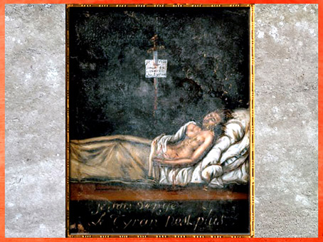 D’après Les Derniers moments de Louis-Michel Lepeletier, de Jacques-Louis David, vers 1793, France, XVIIIe siècle, Néoclassique. (Marsailly/Blogostelle)