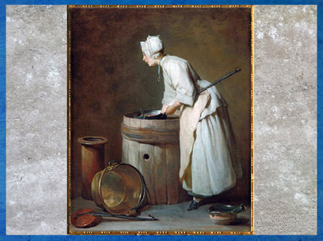 D’après une servante, de Jean-Baptiste Simeon Chardin, 1738, huile sur toile, France, XVIIIe siècle. (Marsailly/Blogostelle)