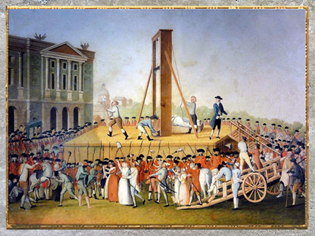 D’après L'exécution de Marie-Antoinette, le 16 octobre 1793, auteur anonyme, France, XVIIIe siècle. (Marsailly/Blogostelle)