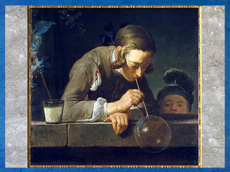 D’après La Bulle de savon, de Jean-Siméon Chardin, 1734, huile sur toile, France, XVIIIe siècle. (Marsailly/Blogostelle)