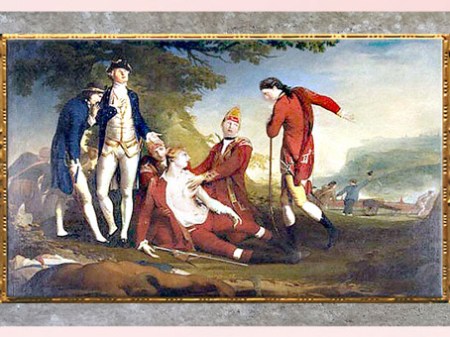 D’après La Mort du général Wolfe, de James Barry, 1777, huile sur toile, fin XVIIIe siècle. (Marsailly/Blogostelle)