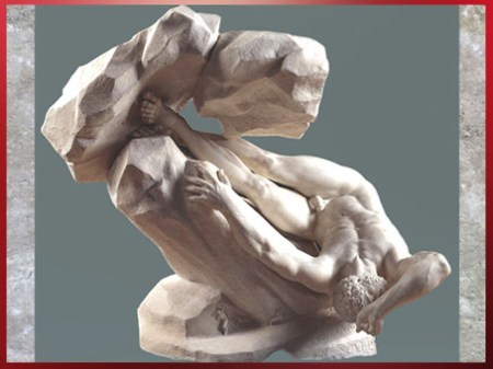 D’après The Falling Titan (La Chute du titan), de Thomas Banks, 1786, marbre, Angleterre, Néoclassique, fin XVIIIe siècle. (Marsailly/Blogostelle)