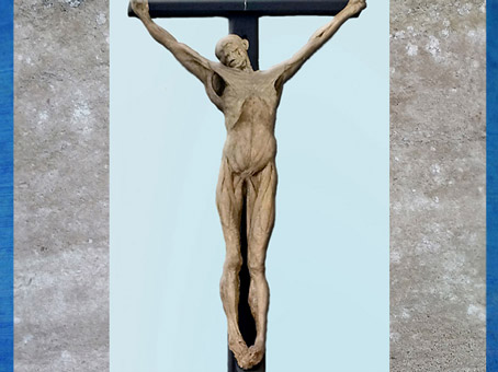 D’après Anatomical Crucifixion, de Thomas Banks, 1801, plâtre, Royal Academy of Art Londres, Angleterre, début XIXe siècle. (Marsailly/Blogostelle)
