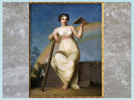 D’après La Jurisprudence, allégorie, de Nicolaï Abraham Abildgaard, 1802, huile sur toile, début XIXe siècle. (Marsailly/Blogostelle)