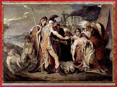 D’après Le roi Lear pleurant Cordelia (tiré de l’oeuvre de Shakespeare), de James Barry, 1786-1788, huile sur toile, fin XVIIIe siècle. (Marsailly/Blogostelle)