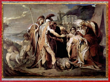 D’après Le roi Lear pleurant Cordelia (tiré de l’oeuvre de Shakespeare), de James Barry, 1786-1788, huile sur toile, fin XVIIIe siècle. (Marsailly/Blogostelle)