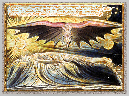 D’après Jerusalem The Emanation of The Giant Albion, The Divine Family…, de William Blake, 1804-1820, plume, encre, aquarelle, début XIXe. (Marsailly/Blogostelle)