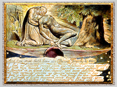 D’après Jerusalem The Emanation of The Giant Albion, The Divine Family…, de William Blake, 1804-1820, plume, encre, aquarelle, début XIXe. (Marsailly/Blogostelle)