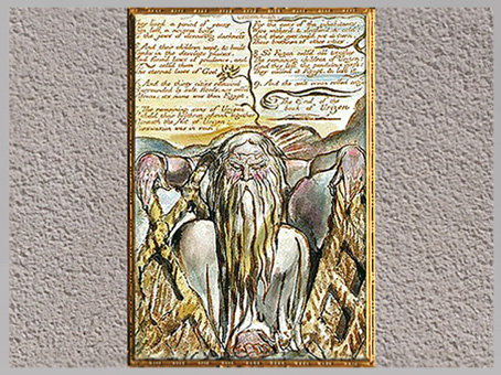 D’après Urizen et ses filets, The Book of Urizen, de William Blake, 1794, copie de 1818, XVIIIe-XIXe siècle. (Marsailly/Blogostelle)