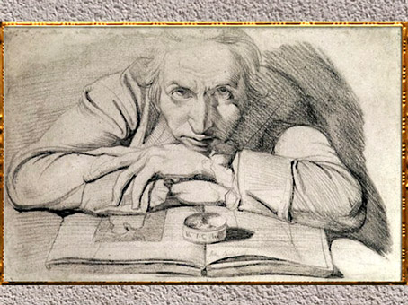 D’après Johann Heinrich Füssli, autoportrait, 1777-1779, mine de plomb, fin XVIIIe siècle. (Marsailly/Blogostelle)