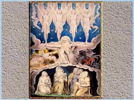 D’après "When the Morning Stars Sang Together", de William Blake, Livre de Job, 1804-1807, aquarelle, début XIXe siècle. (Marsailly/Blogostelle)